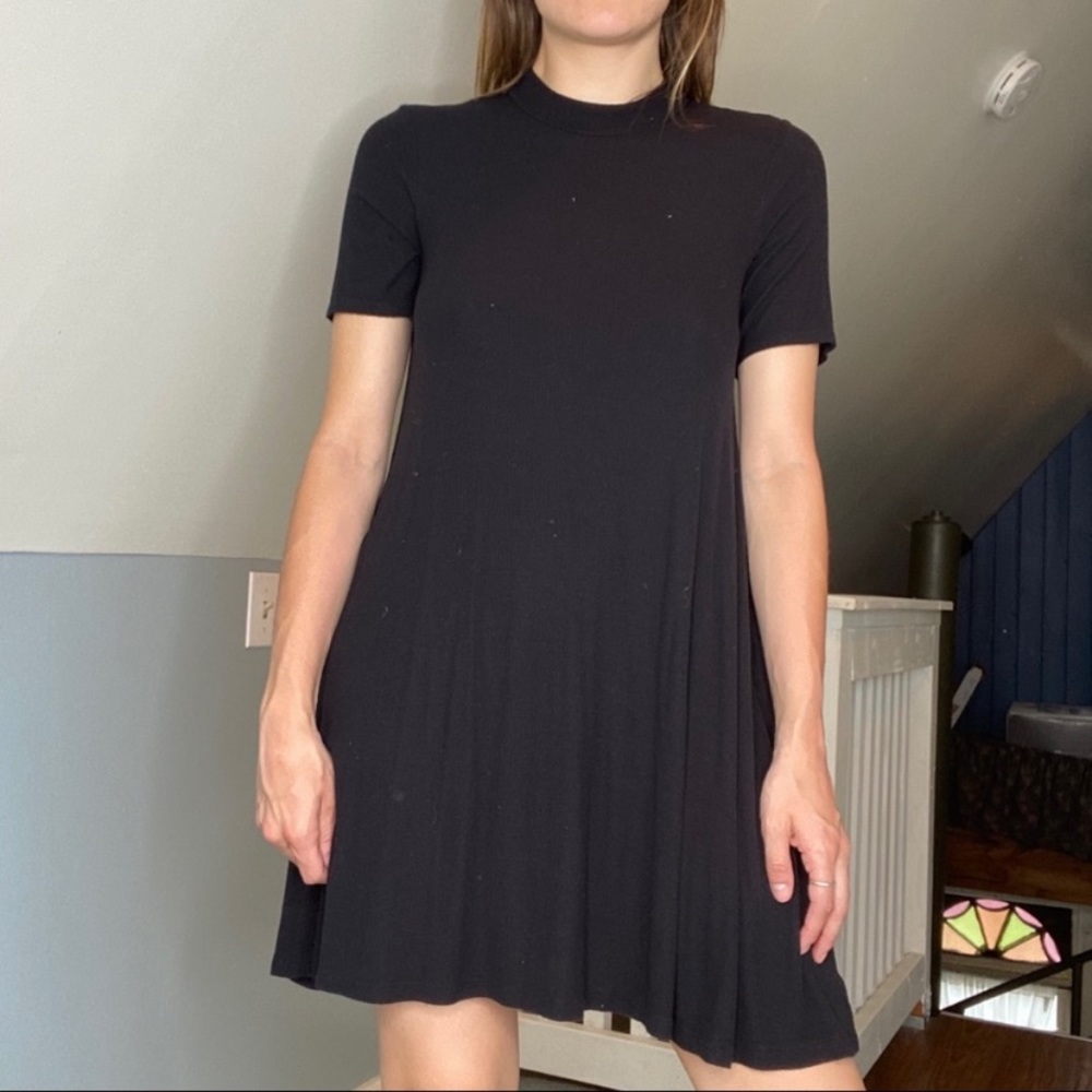 American Eagle Ribbed Mockneck Dress - Picture 2 of 3